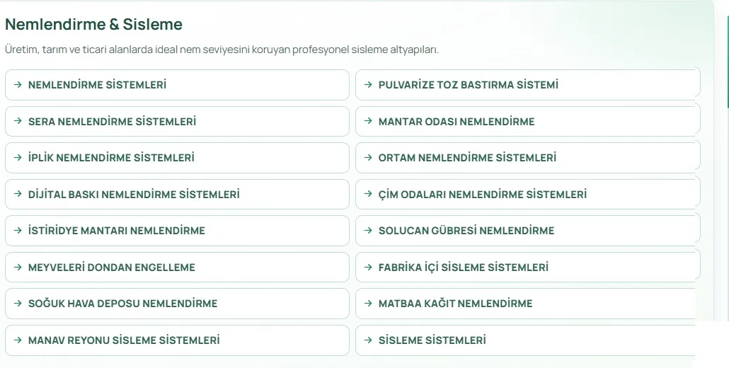 MEGAMİST profesyonel uygulama görseli: Nemlendirme Galeri MEGAMİST profesyonel uygulama görseli: Nemlendirme Galeri